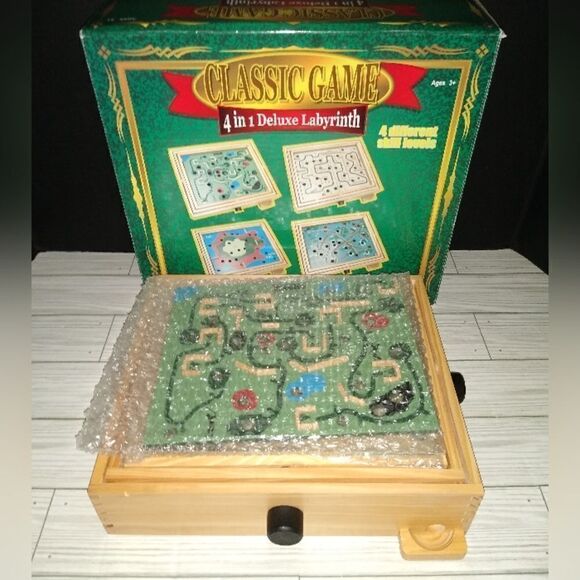 Manley Classic Game 4 in 1 Deluxe Labyrinth Four Different Skill Levels - Picture 1 of 9